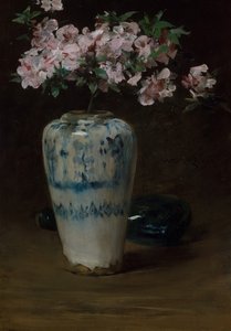 Rosa Azalee Chinesische Vase