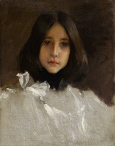 Die Tochter des Künstlers Alice von William Merritt Chase