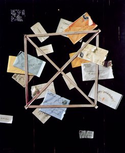Mr. Hulings Briefständerbild von William Michael Harnett