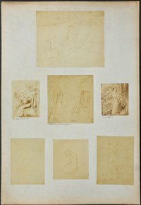 Studien für "The Gay Goshawk", "Wreck of a Sailing Boat", "Lady Clare" und andere Skizzen von William Michael Rossetti