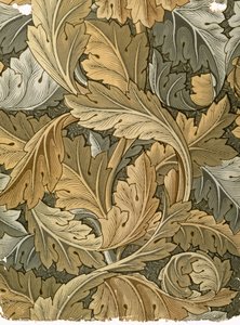 Acanthus Tapete, entworfen von William Morris, 1875