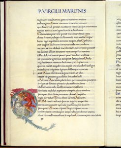 Dido und Amor, Seite 26 aus Virgils "Aeneis" von William Morris