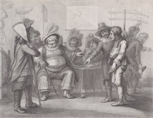 Falstaff bei der Musterung seiner Rekruten, Shakespeare, Henry IV, Teil ... von William Nelson Gardiner
