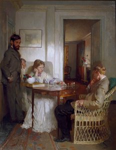 Die Schachspieler, vor 1902 von William Newenham Montague Orpen