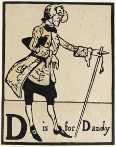 D ist für Dandy, Illustration aus 