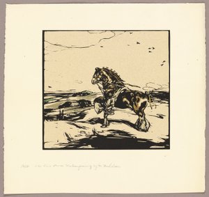 Das Shire-Pferd von William Nicholson