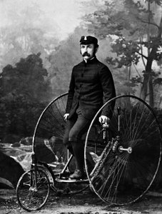 Kanadischer Faktor auf einem Dreirad von Nottman um 1890