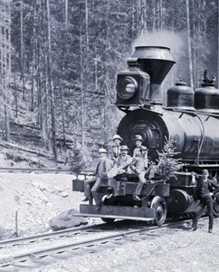 Kanadische Eisenbahnpioniere, ca. 1890 - Foto von Nottman von William Notman