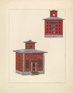 Rote Schulhausbank, ca. 1937