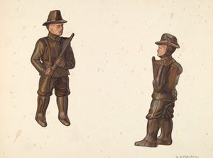 Soldat in Khaki-Sparbüchse, um 1938 von William O. Fletcher