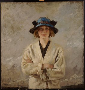 Mädchen mit blauem Hut, 1912