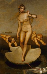 Venus führt Äneas und die Trojaner zur lateinischen Küste, 1862 von William Page