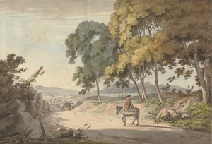 Ansicht von Plymouth von den Seven Trees, Exeter Road von William Payne