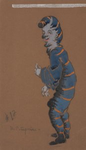 Raupe (Kostümentwurf für Alice im Wunderland, 1915)