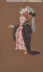 Hässliche Herzogin (Kostümentwurf für Alice im Wunderland, 1915) von William Penhallow Henderson
