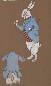 Weißes Kaninchen (Kostümentwurf für Alice im Wunderland, 1915) von William Penhallow Henderson