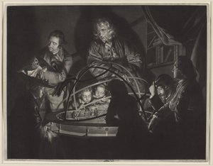 Ein Philosoph hält einen Vortrag im Planetarium, nach Joseph Wright of Derby (1734-97) von William Pether