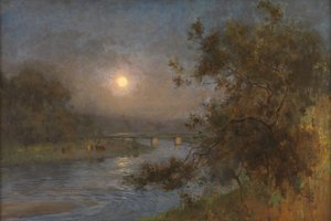 Wenn die Dämmerung unter dem Mond verblasst von William Playfair Dickson