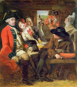Ein Abenteuer mit der Postkutsche, Bagshot Heath, 1848 von William Powell Frith