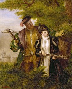 König Heinrich und Anne Boleyn beim Hirschschießen im Windsor Forest, 1903 von William Powell Frith