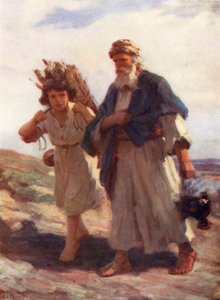 Abraham und Isaak, Genesis xxii, 2, 6