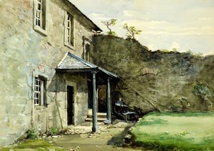 Die Veranda, Mains Castle oder Hof mit Veranda, Mains Castle von William Proudfoot