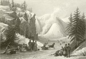 Montmorency Wasserfall und Kegel, nahe Quebec