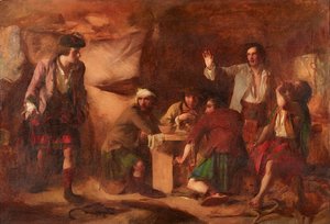 Prinz Charles Edward und die Catherans von William Quiller Orchardson