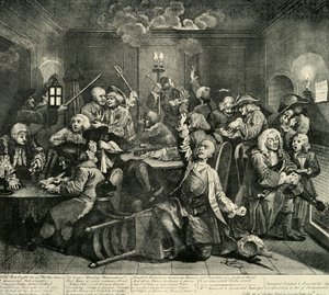 Glücksspiel im Whites Club, 1734