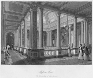 Reform Club. Die Korridore des Salons von William Radclyffe