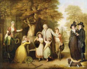 Der wohlwollende Erbe oder der Mieter, der zu seiner Familie zurückkehrt von William Redmore Bigg