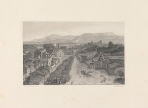 Das Forum Romanum vom Turm des Kapitols von William Richardson