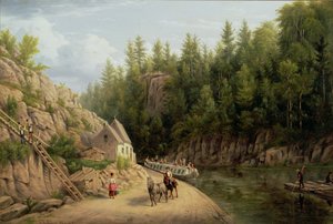 Erie-Kanal bei Little Falls, New York, 1884