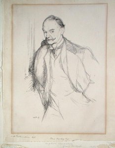 Porträt von Thomas Hardy, 1897 von William Rothenstein