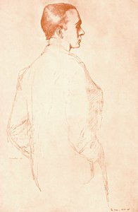Sir Henry Maximilian Beerbohm, englischer Parodist und Karikaturist