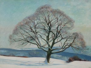 Baum im Winter von William Rothenstein