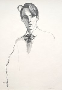 William Butler Yeats von William Rothenstein