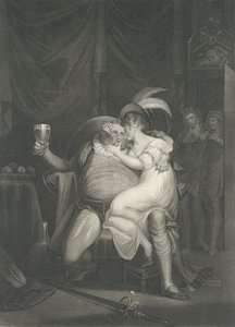 Doll Tearsheet, Falstaff, Henry und Poins Shakespeare, Kin..., erstmals veröffentlicht 1795, neu aufgelegt 1852