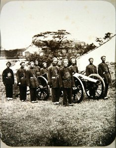 Chinesische Soldaten, ca.1875 von William Saunders