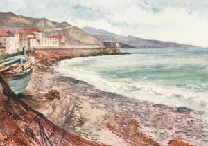Frankreich und Italien, am Ufer, Mentone, Blick Richtung Bordighera