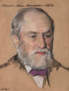 Simeon Eben Baldwin B.A. 1861, Prof. für Recht 1872-1912 Gouverneur von CT von William Sergeant Kendall