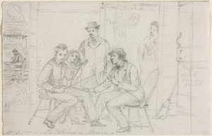 Eine Melodie fangen, wahrscheinlich 1867