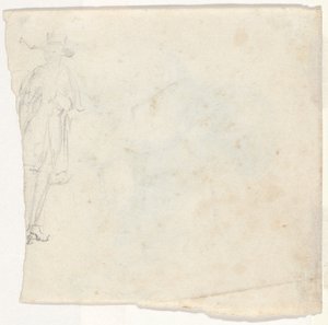 Skizze eines stehenden Mannes (verso)
