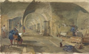 Innenraum von Fort Nicholas, Sewastopol, Krim von William Simpson