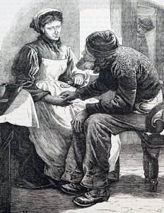 Ein älteres Paar (Gravur)