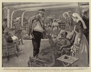 Der Scheideweg, eine Szene an Bord eines heimkehrenden Transportschiffs von William Small