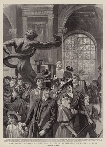 Die Sonntagsöffnung der Museen, in South Kensington am Ostersonntag von William Small