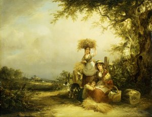 Die Nachleserinnen - Shirley, Hants von William Snr. Shayer