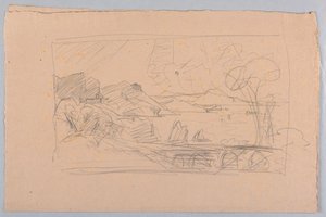 Studie einer Meereslandschaft