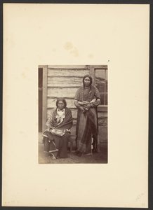 Söhne des Arapaho-Häuptlings, Little Raven [Little Bear und Shield, wahrscheinlich bei Camp Supply] von William Stinson Soule